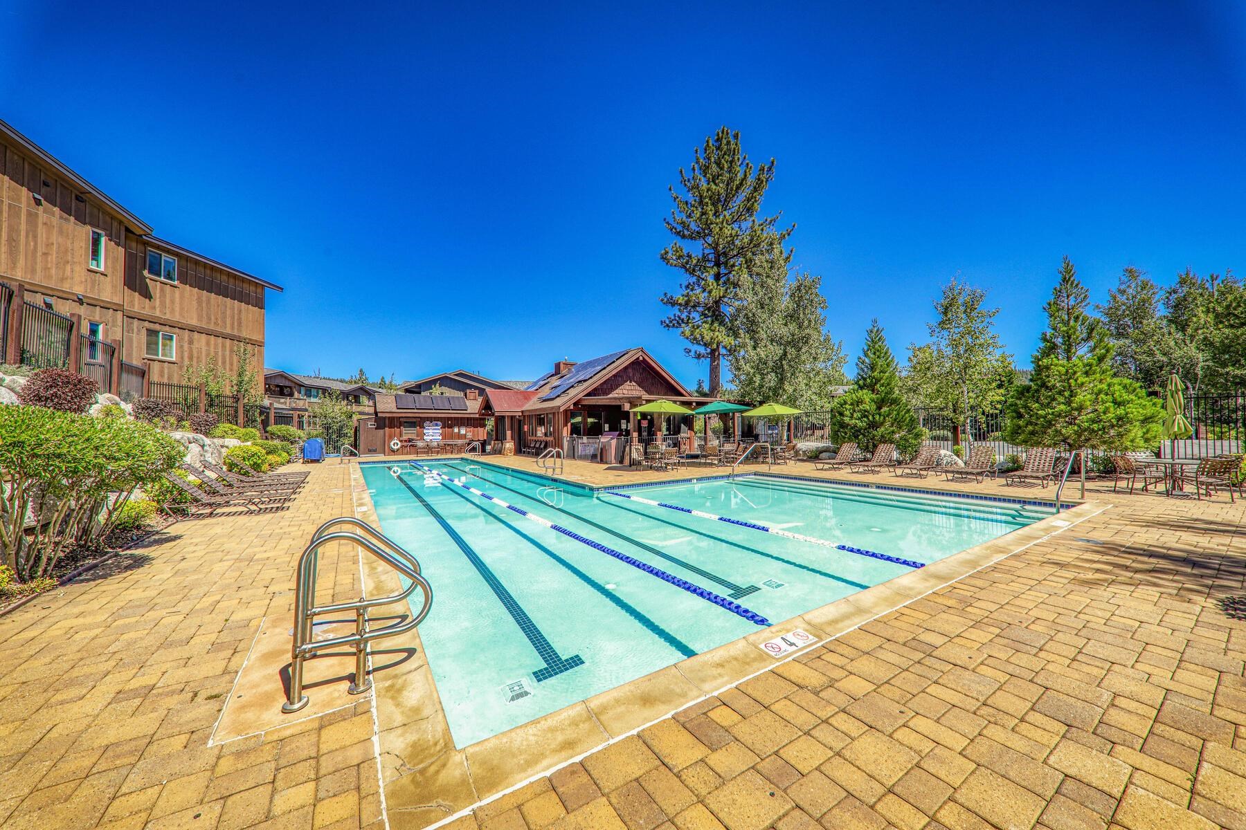 10903 Cinnabar Way, Unit 4 Truckee, CA 96161 - Photo 24 of 28 a view of swimming pool with a lounge chair