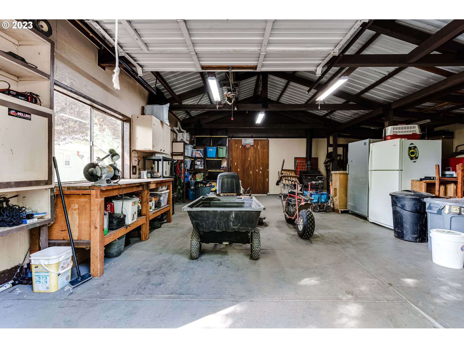 82277 Rattlesnake Road Dexter, OR 97431 - Photo 38 of 42 a view of a storage room with gym equipment