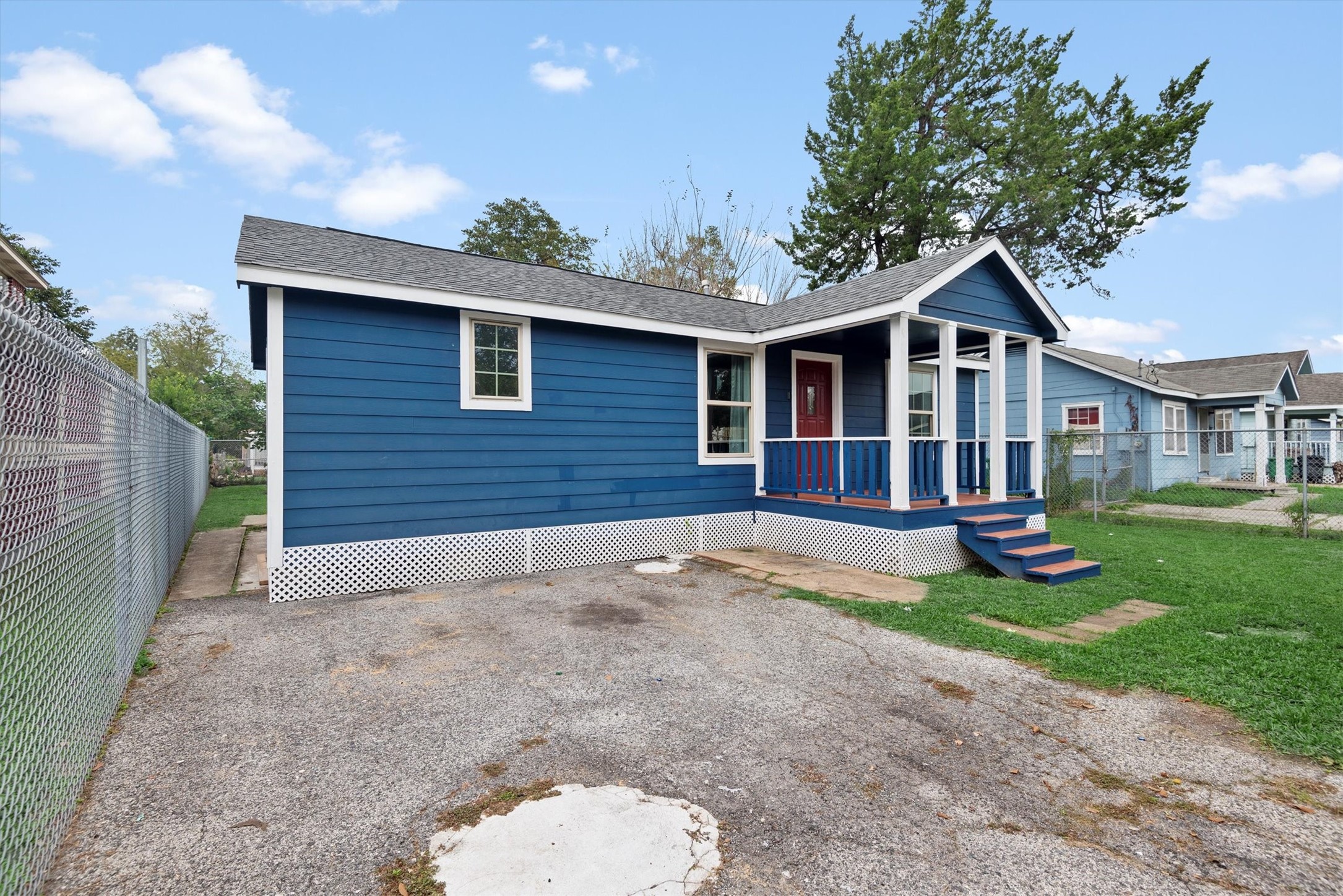 3914 Cetti Street Houston, TX 77009 - Photo 16 of 22 a front view of a house with a yard and garage