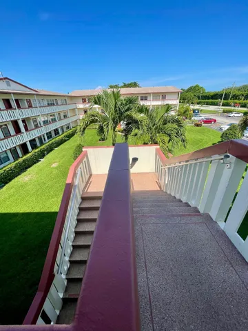 a view of a balcony with outdoor space