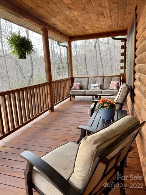 357 Cinnamon Ridge Rutherfordton, NC 28139 - Photo 24 of 40 a view of a balcony with chairs