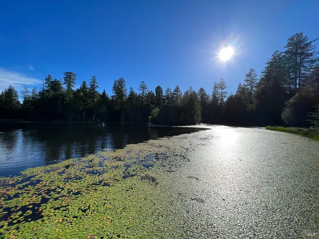 a view of an outdoor space and mountain view