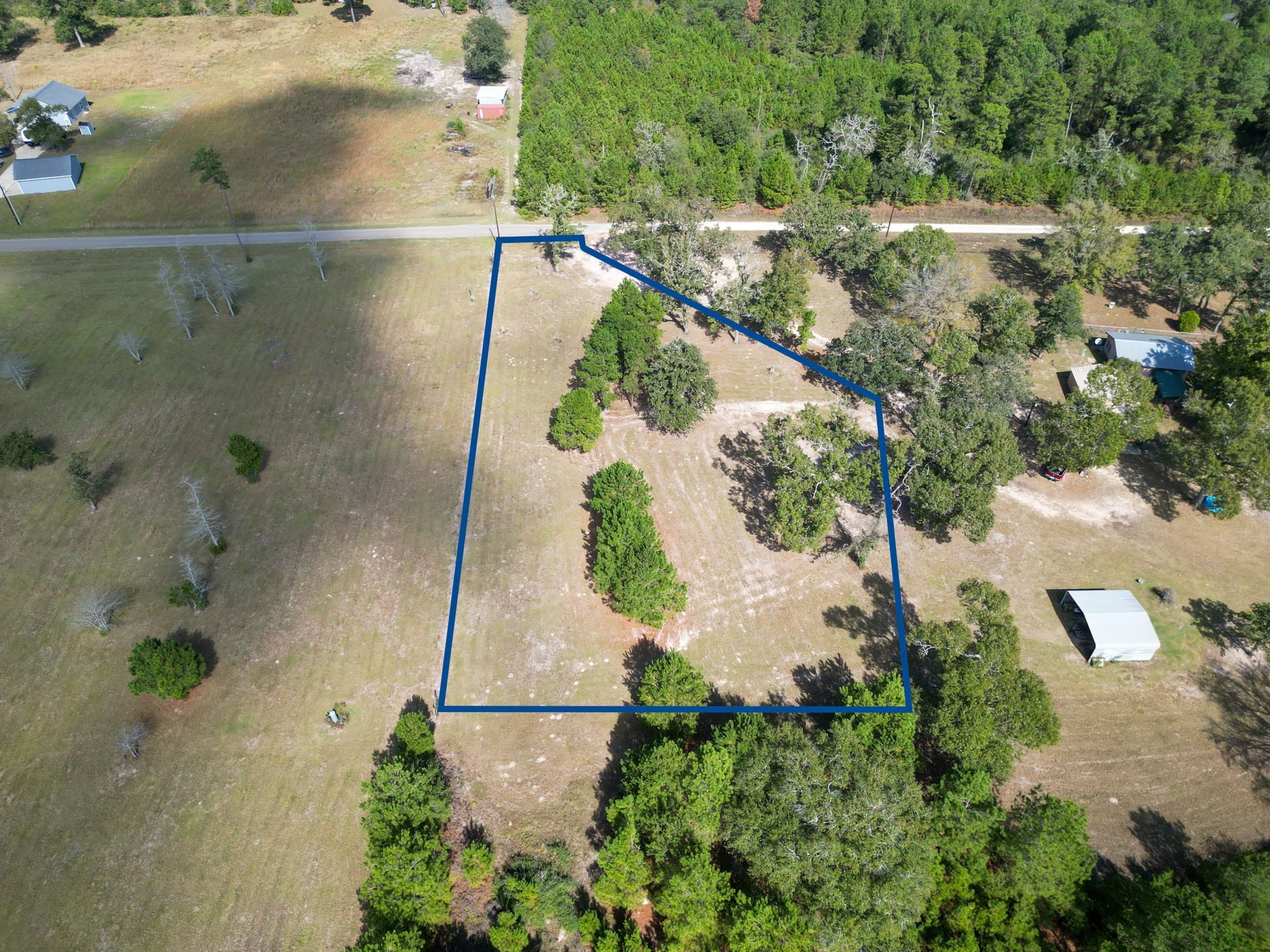 Tbd Slot Road Navasota, TX 77868 - Photo 3 of 12 an aerial view of residential house with outdoor space