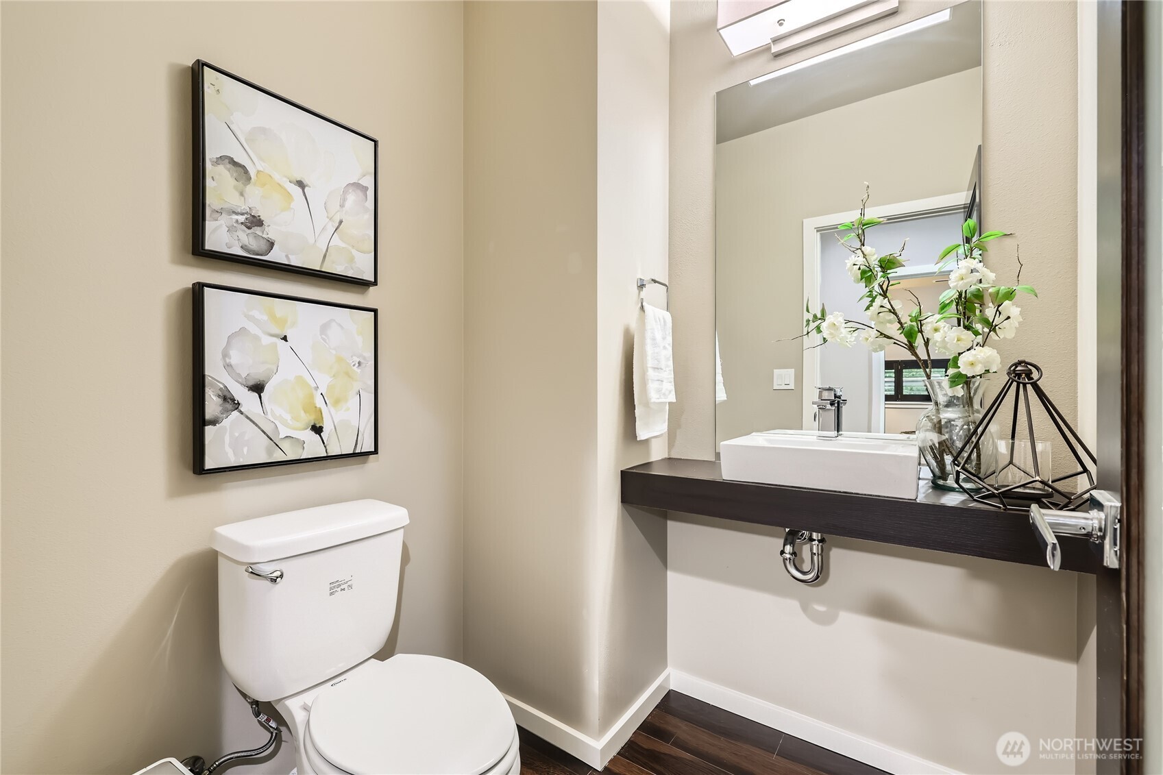 3702 170th Place Southeast Bothell, WA 98012 - Photo 19 of 40 a bathroom with a toilet a sink and a mirror