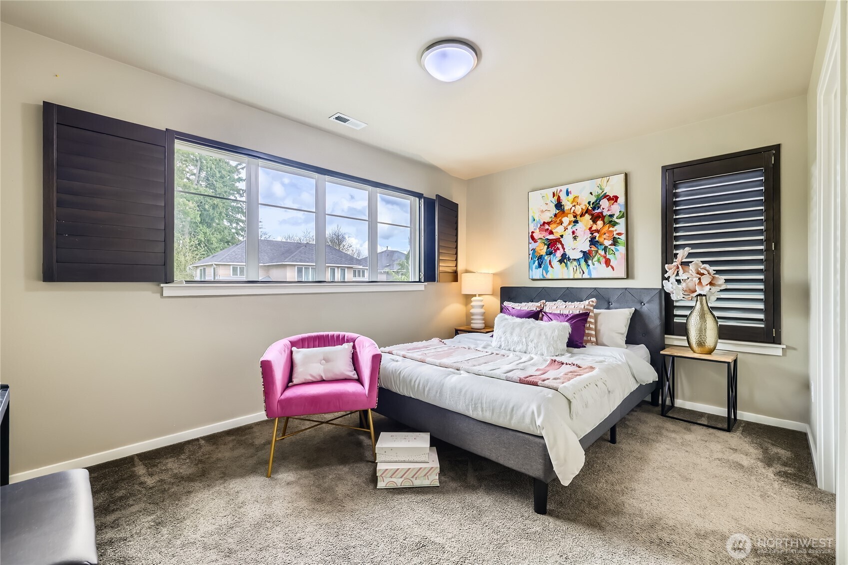 3702 170th Place Southeast Bothell, WA 98012 - Photo 31 of 40 a bedroom with a bed and a window