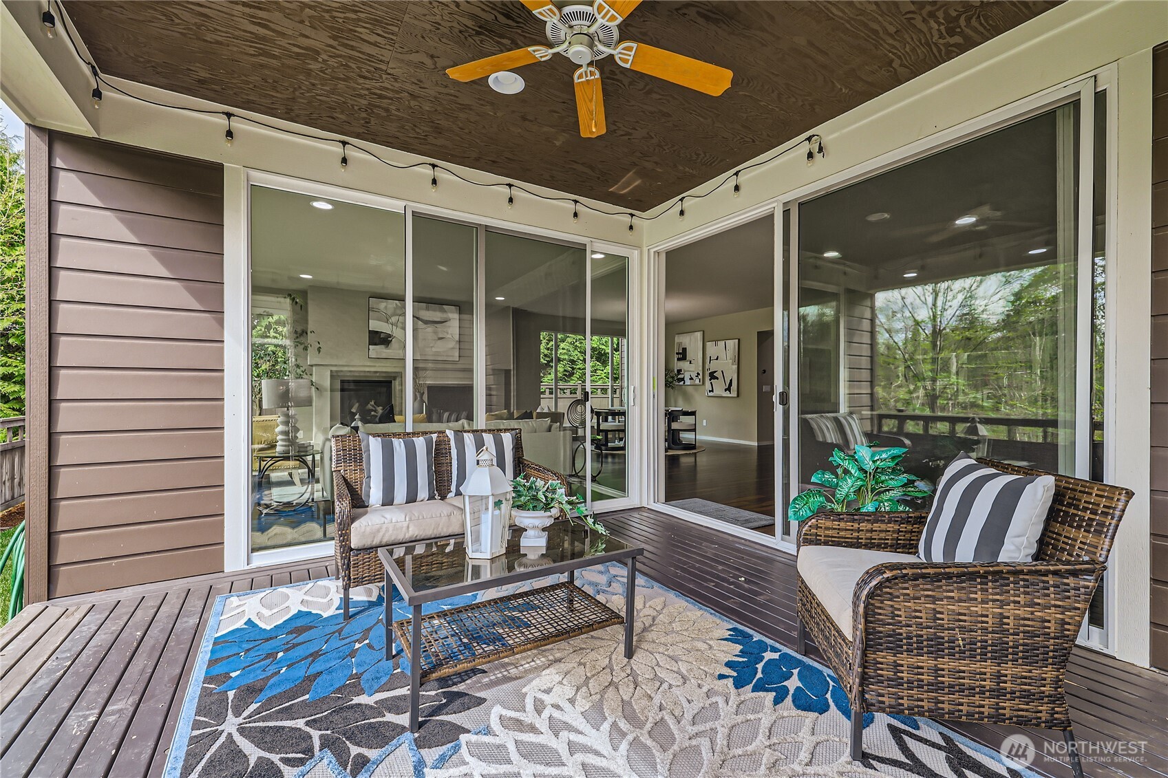 3702 170th Place Southeast Bothell, WA 98012 - Photo 40 of 40 a balcony with furniture and a potted plant