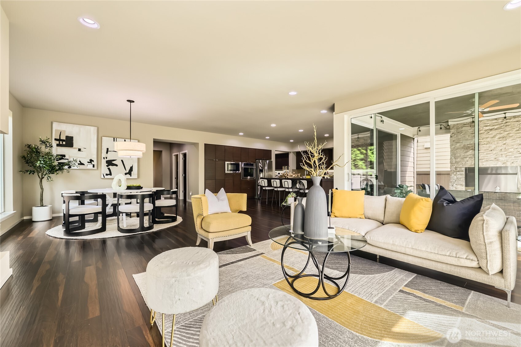 3702 170th Place Southeast Bothell, WA 98012 - Photo 5 of 40 a living room with furniture and wooden floor