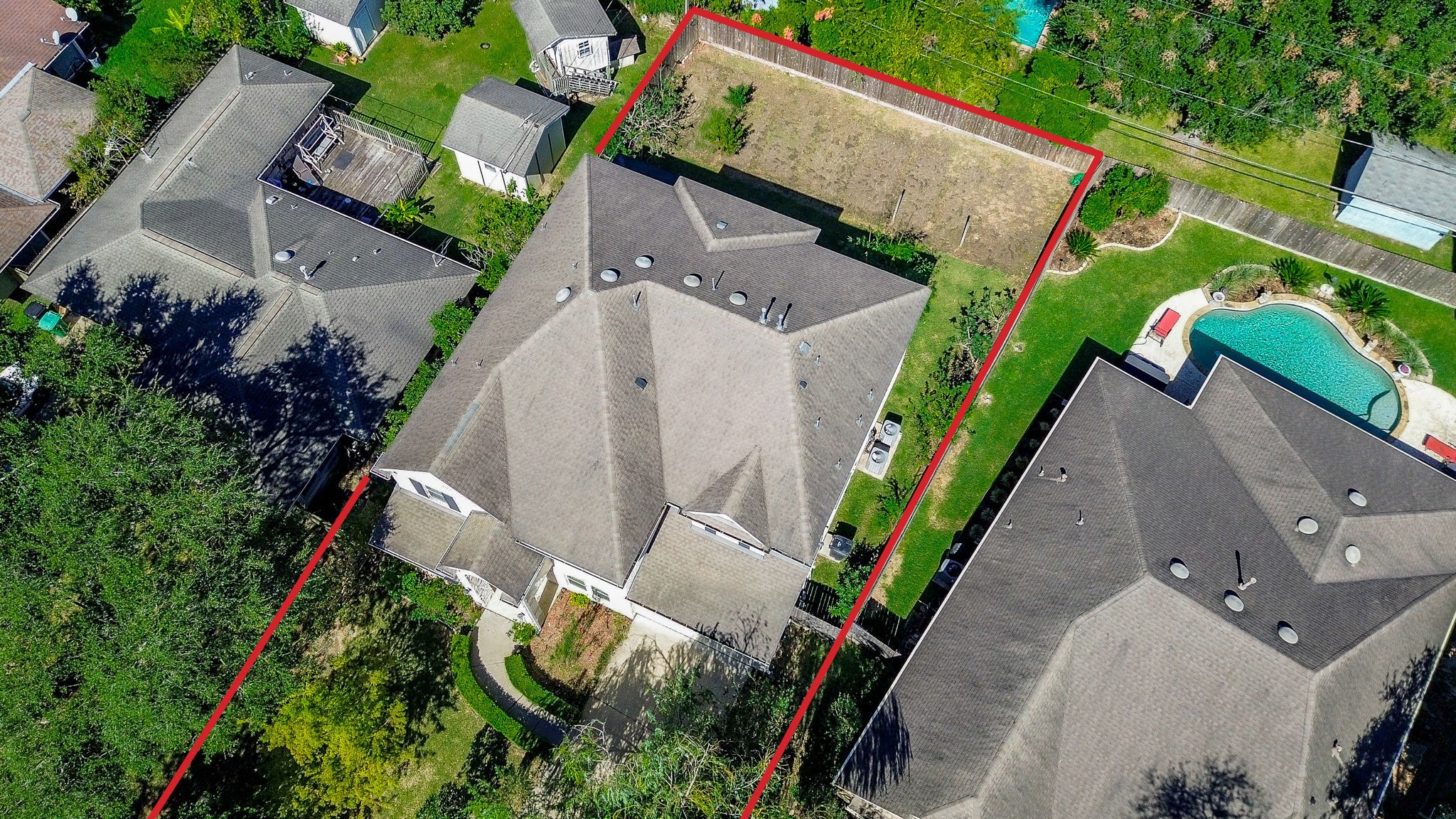 3302 Rochdale Street Houston, TX 77025 - Photo 49 of 49 an aerial view of multiple houses with yard