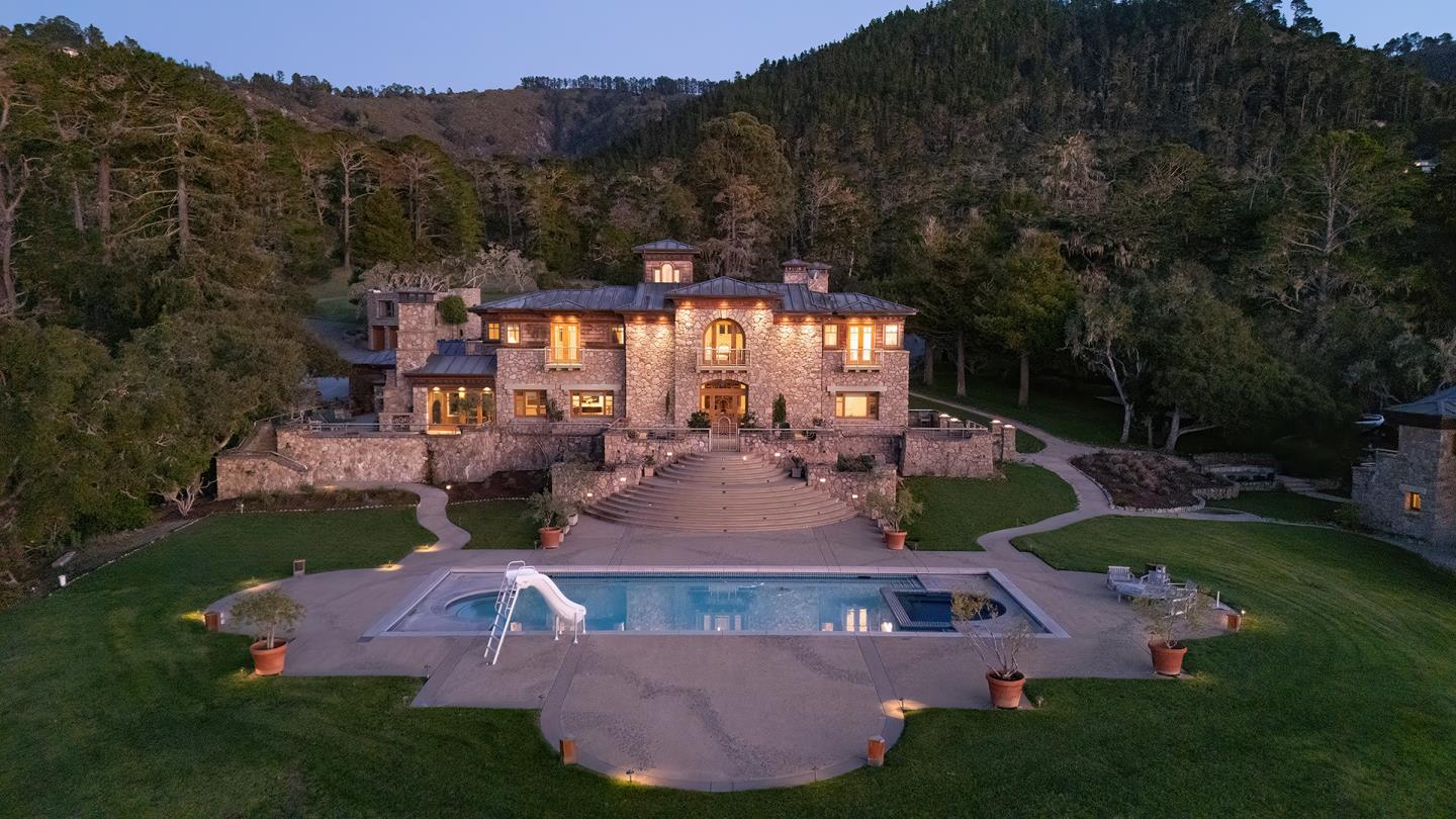 72 Fern Canyon Road Carmel, CA 93923 - Photo 59 of 66 an aerial view of a house with a garden