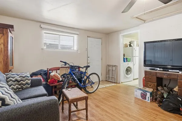 a room with storage and utility