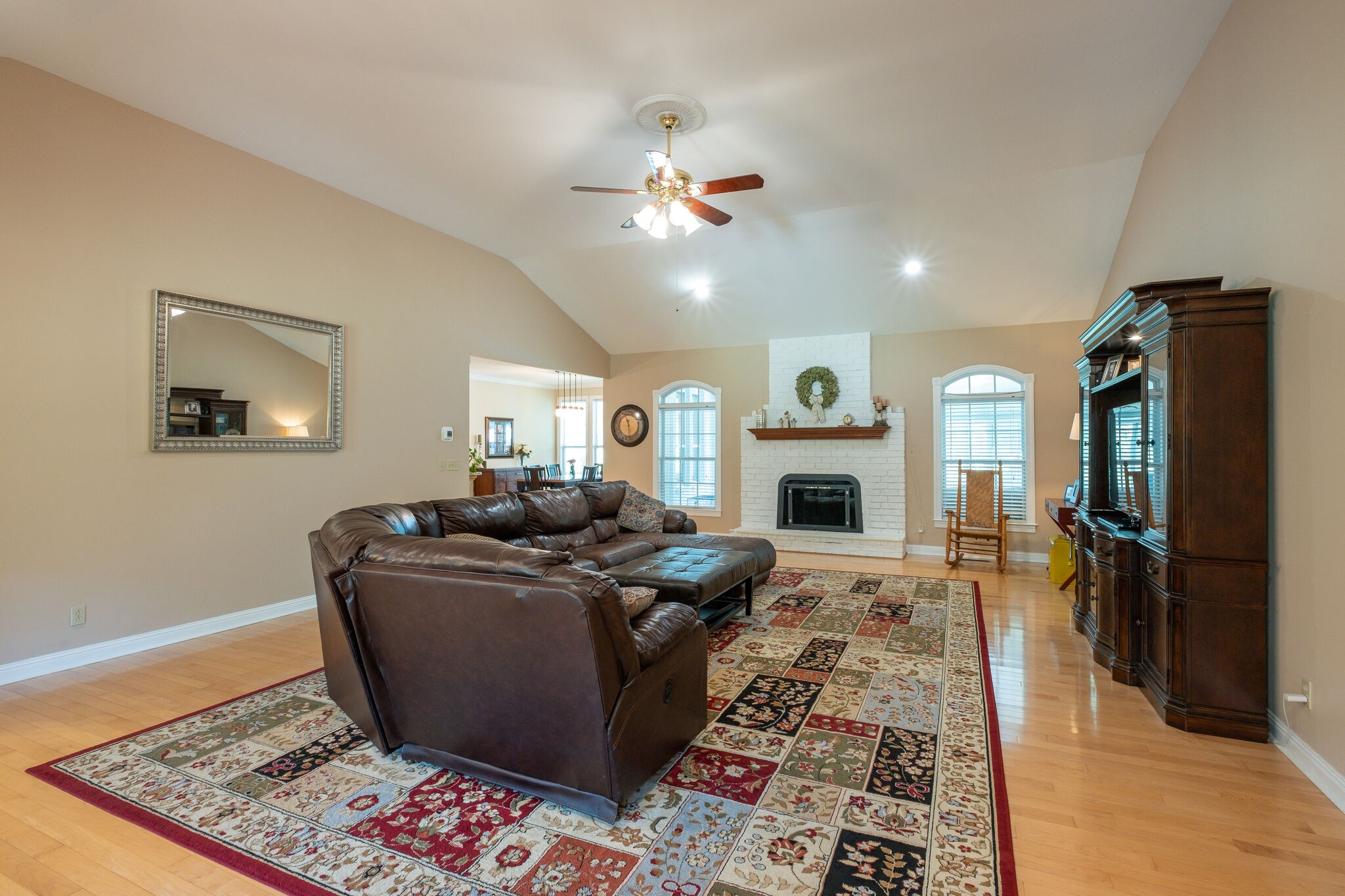 278 Vesta Road Lebanon, TN 37090 - Photo 7 of 44 a living room with furniture fireplace and flat screen tv