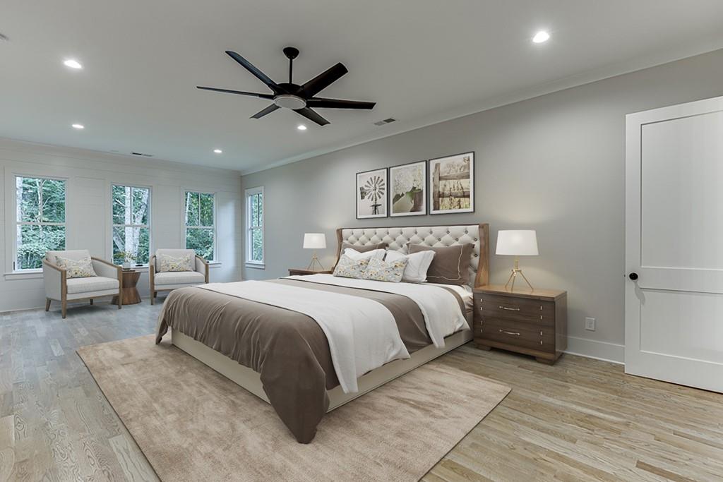 7620 Breeze Bay Road Cumming, GA 30041 - Photo 17 of 53 a bedroom with a bed couch and window