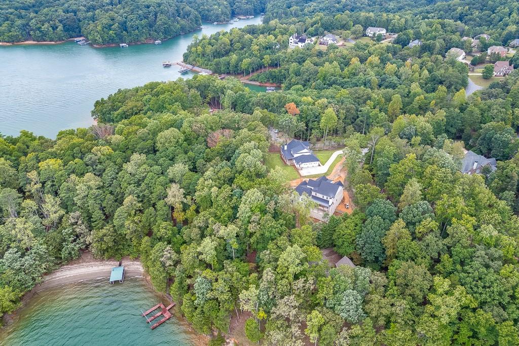 7620 Breeze Bay Road Cumming, GA 30041 - Photo 49 of 53 an aerial view of a house with a yard and lake view