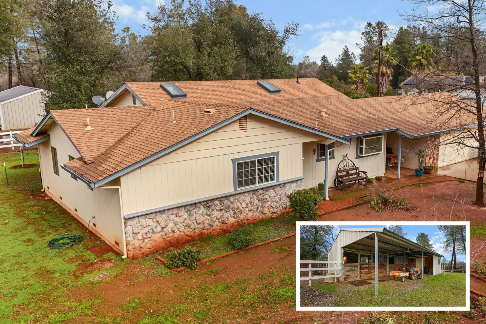17618 Flowers Lane Anderson, CA 96007 - Photo 1 of 37 a aerial view of a house with a yard