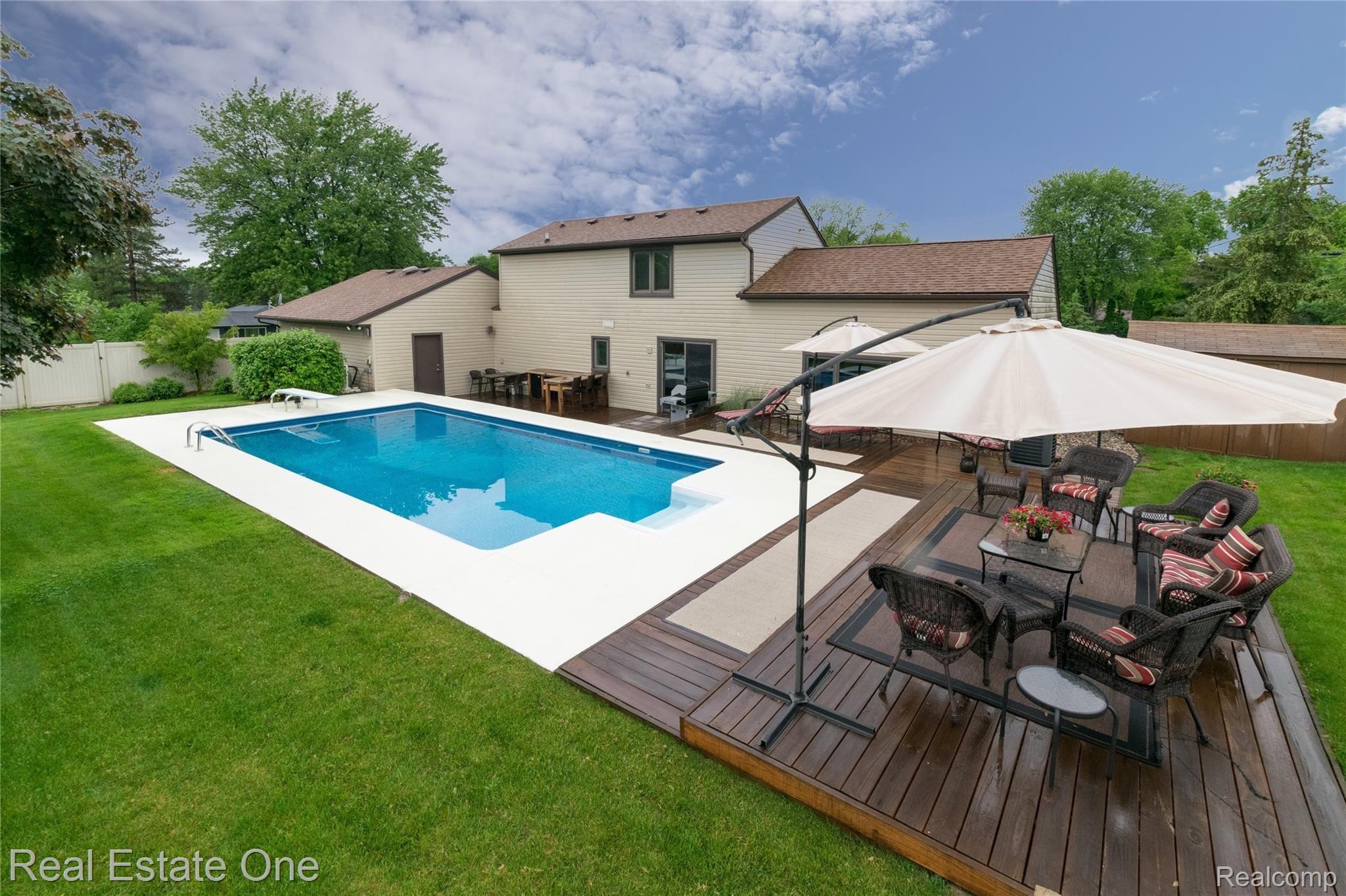 1637 Grace Avenue Rochester, MI 48309 - Photo 20 of 20 Beautiful pool and back yard space