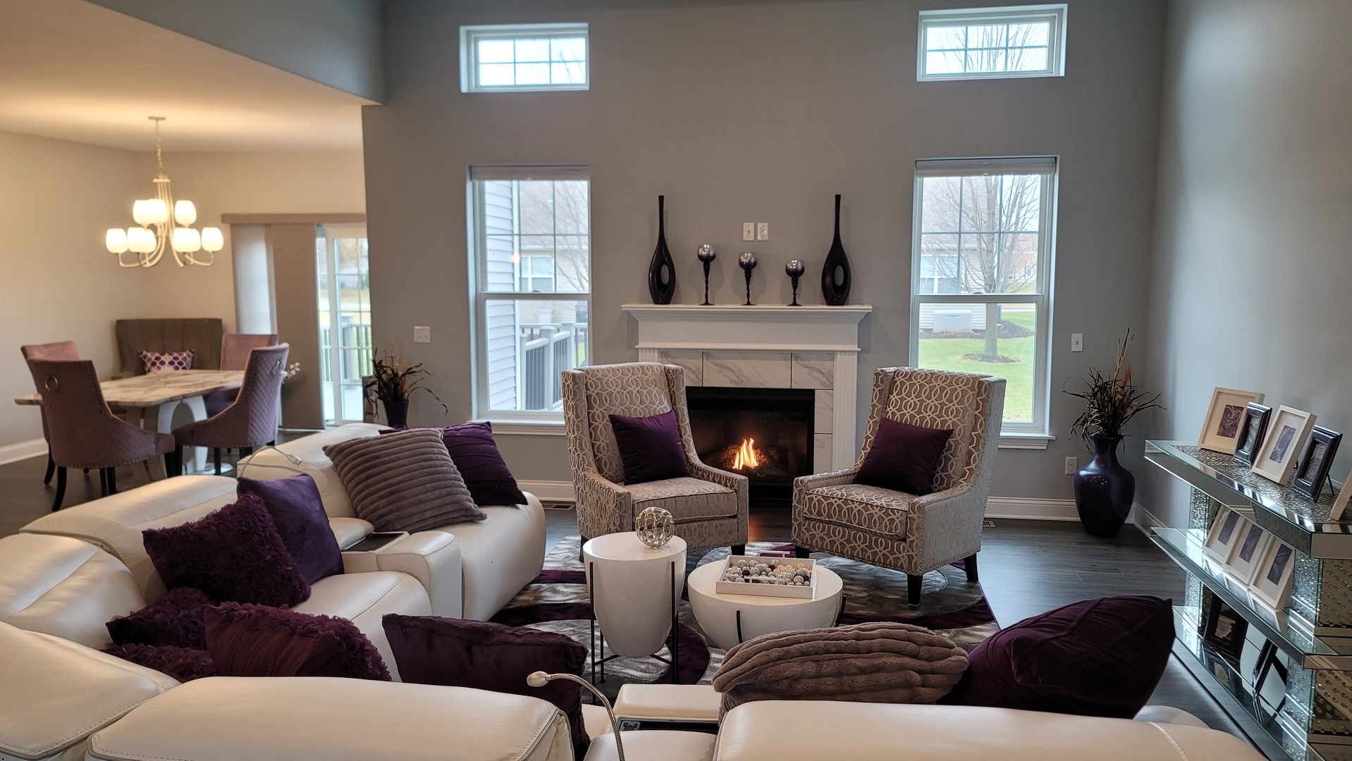 1919 Truman Street Sycamore, IL 60178 - Photo 4 of 50 a living room with furniture fireplace and large windows