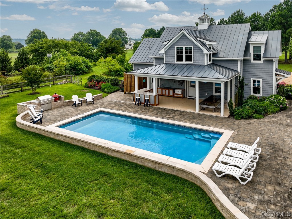 34 Crabshell Lane Kilmarnock, VA 22482 - Photo 30 of 50 a aerial view of a house with swimming pool