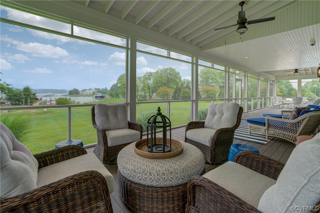 34 Crabshell Lane Kilmarnock, VA 22482 - Photo 42 of 50 a outdoor living space with furniture and garden view