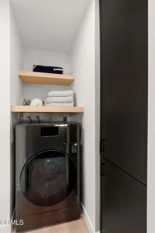 a roof deck with couch