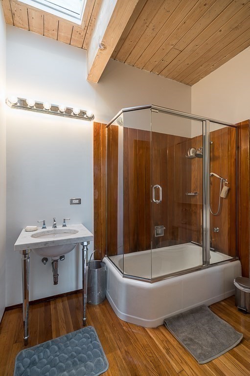 68 Paine Avenue Beverly, MA 01915 - Photo 22 of 32 a bathroom with a bathtub and a shower