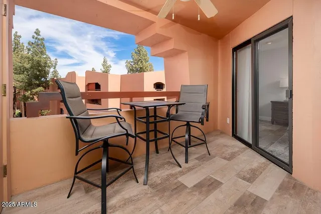 a view of an outdoor seating space