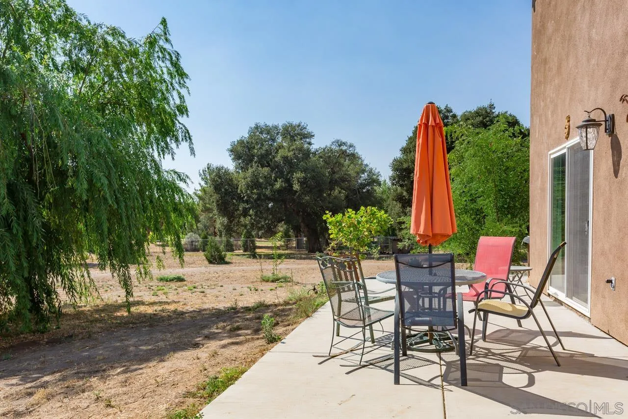 2341 Lake Morena Drive Campo, CA 91906 - Photo 34 of 45 a view of a backyard with sitting area