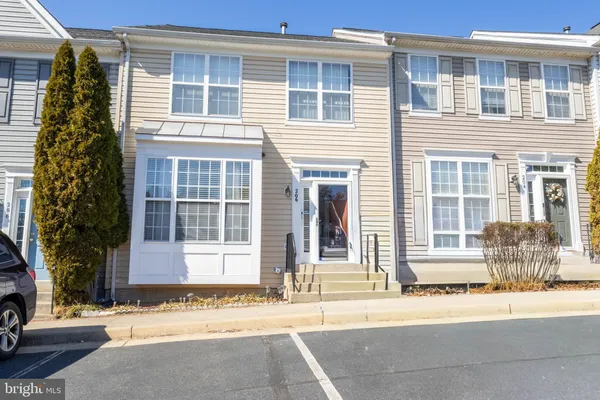 a front view of a house