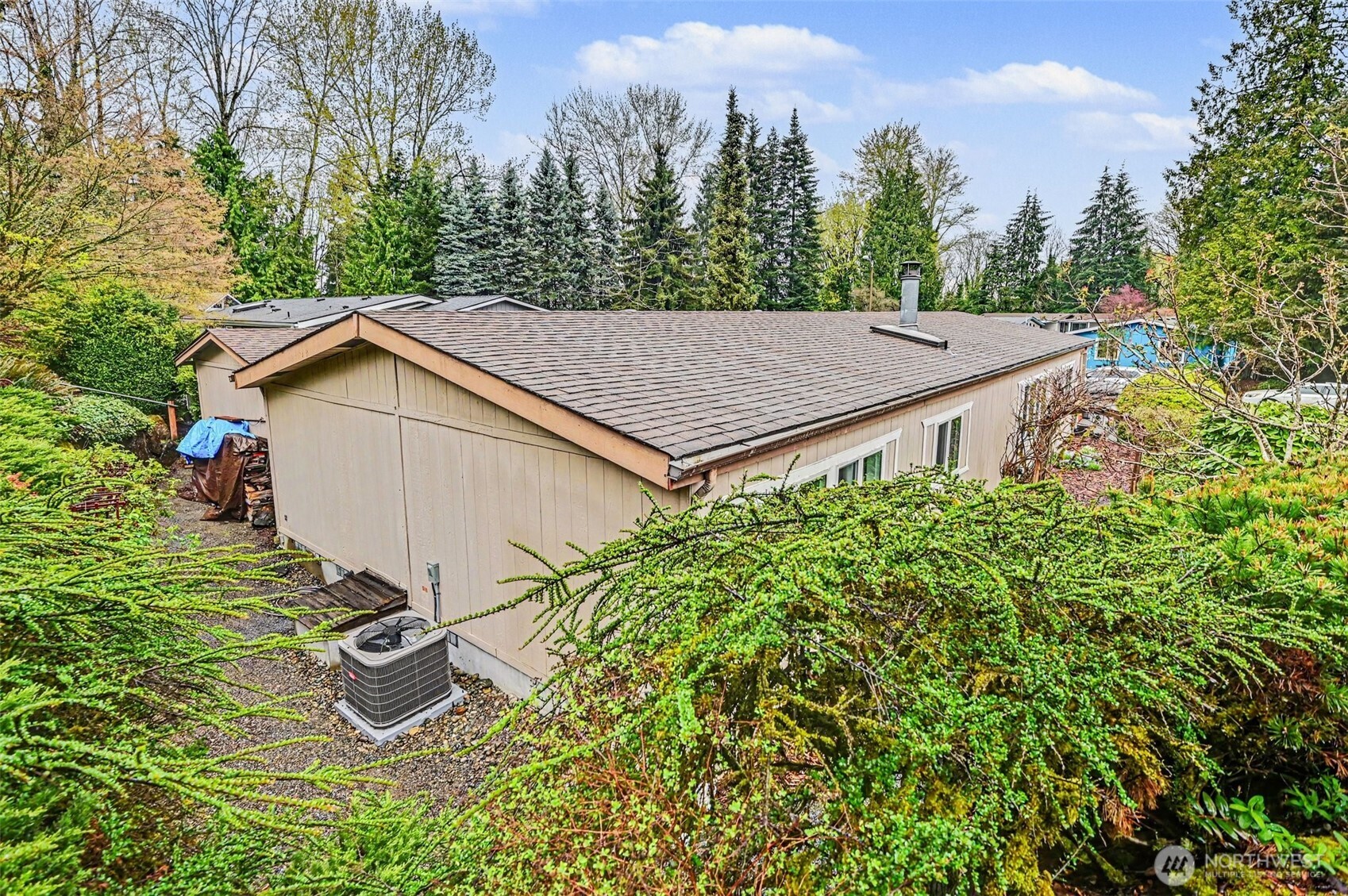 17308 Woodcrest Drive Northeast Bothell, WA 98011 - Photo 37 of 38 an aerial view of a house with yard and trees in the background