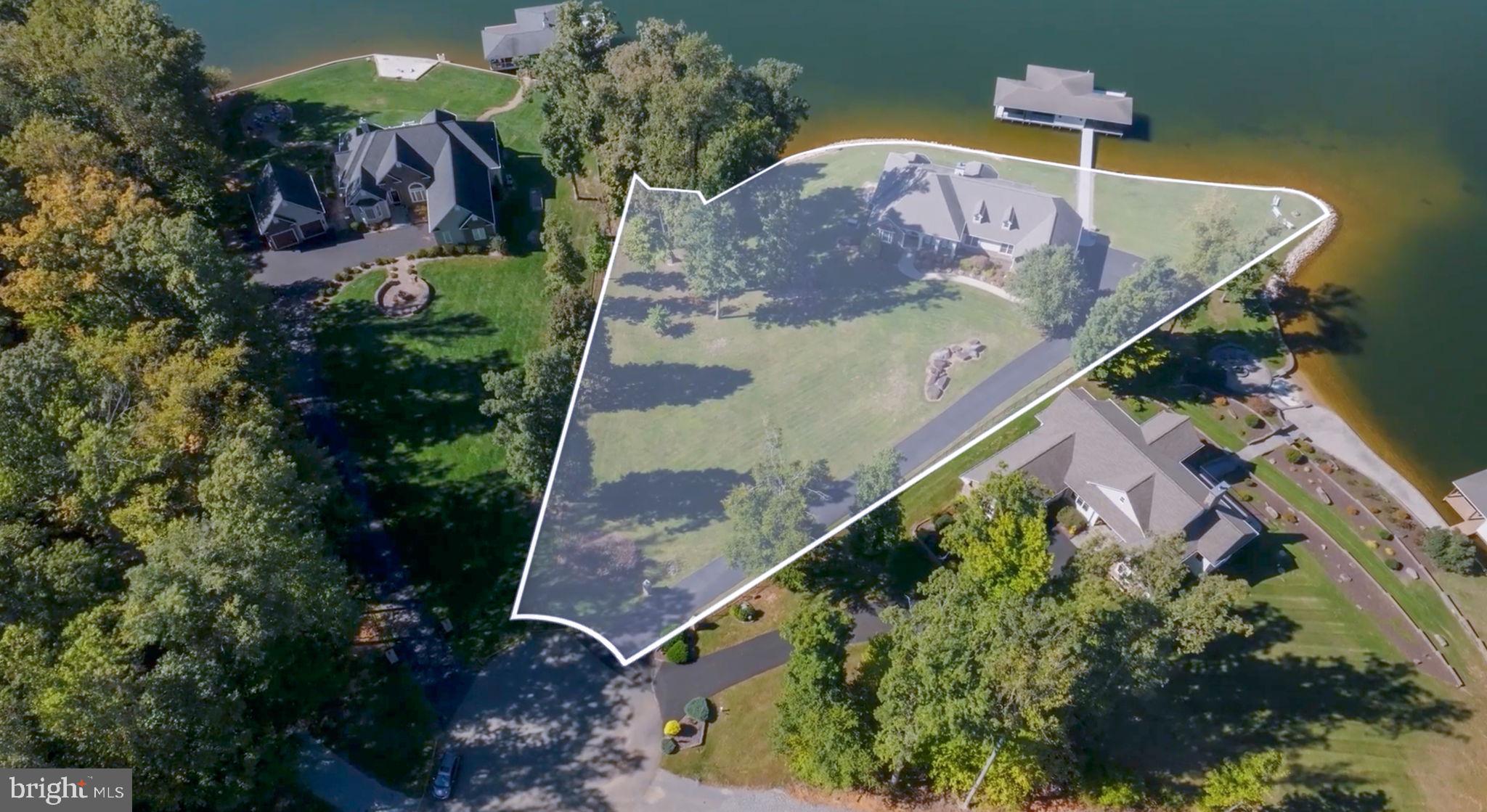 263 Lane Road Bumpass, VA 23024 - Photo 3 of 84 an aerial view of a house swimming pool a yard and mountain