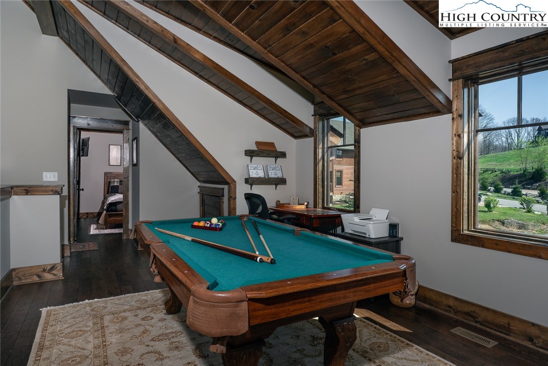 344 High Country Overlook Banner Elk, NC 28604 - Photo 22 of 48 a room with furniture pool table kitchen view and a window