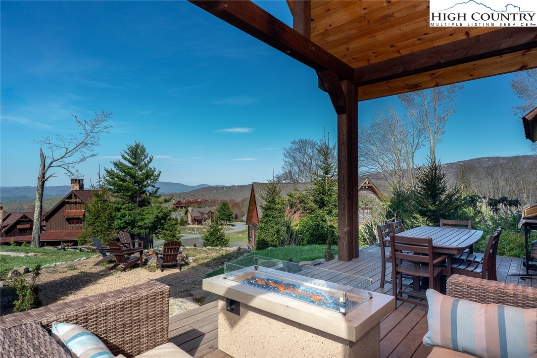 344 High Country Overlook Banner Elk, NC 28604 - Photo 35 of 48 a view of backyard with outdoor seating a patio and plants