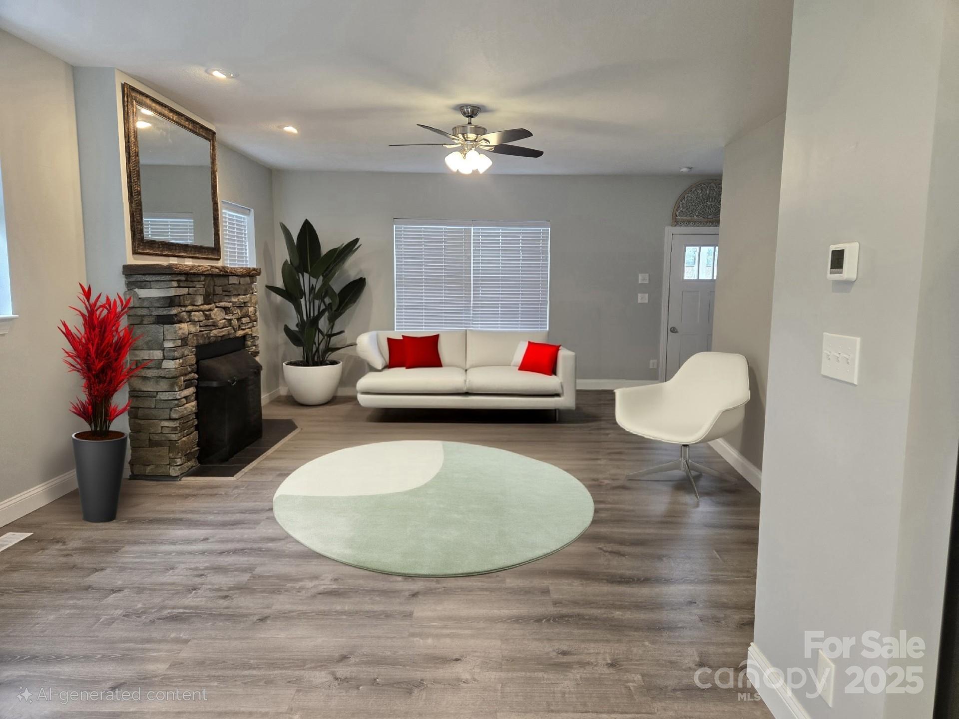 119 Tryon View Drive Flat Rock, NC 28731 - Photo 4 of 22 a view of living room with furniture and a chandelier