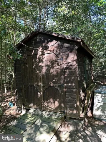 a backyard of a house