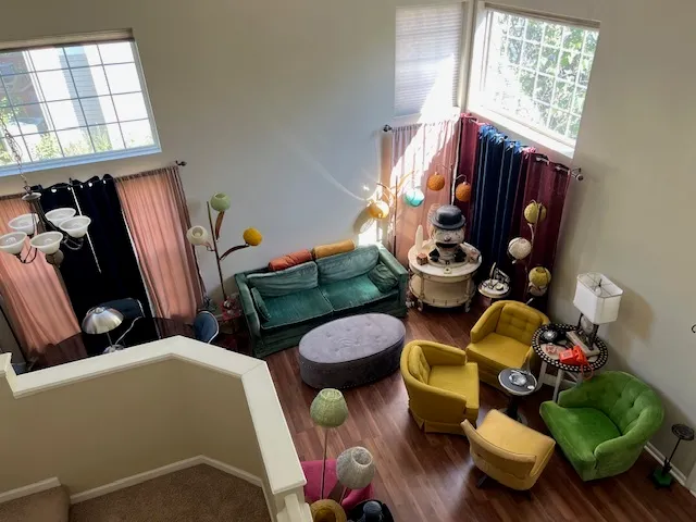 a bathroom with a sink mirror and toilet