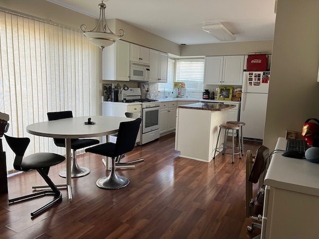 1229 Pennsbury Lane Aurora, IL 60502 - Photo 10 of 25 a kitchen with a table chairs refrigerator and cabinets