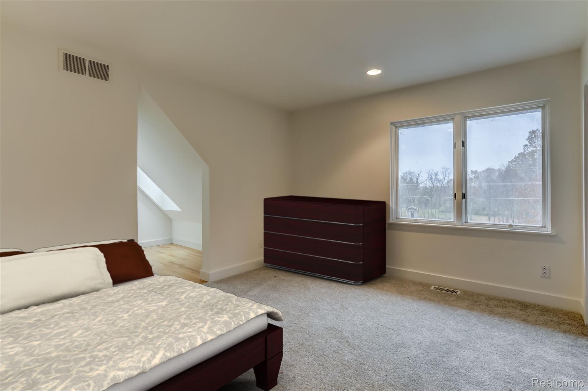 1287 North Kellogg Road Howell, MI 48843 - Photo 27 of 41 Bedroom 3 with secret room, and new carpeting