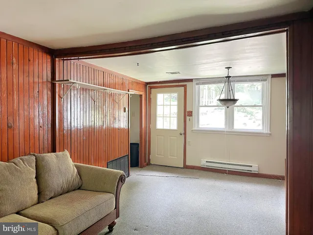 a view of backyard with green space