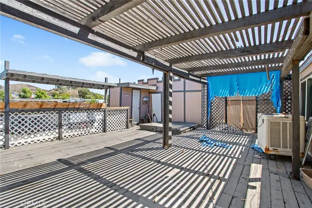a view of a house with wooden floor