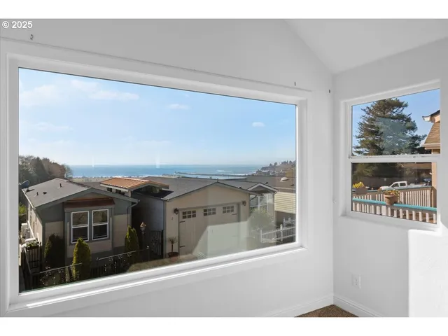 a view of a city from a balcony