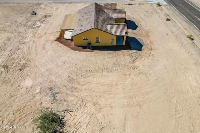 a view of a brick wall