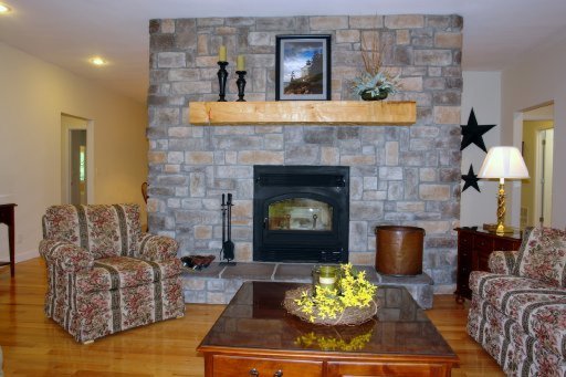 605 Dripping Springs Road Monterey, TN 38574 - Photo 4 of 40 LARGE OPEN LIVING ROOM W/STONE FIREPLACE