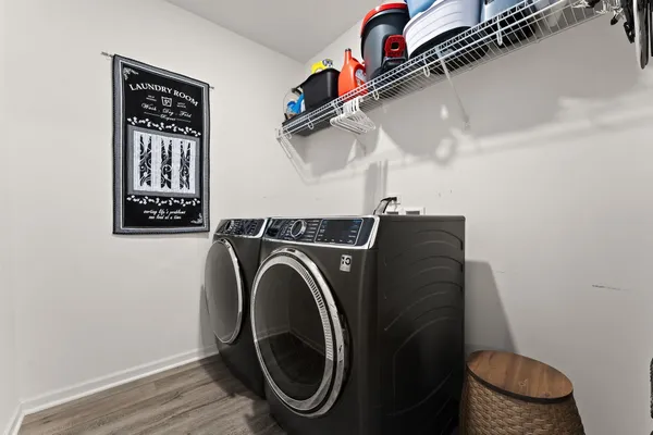 a close view of utility room