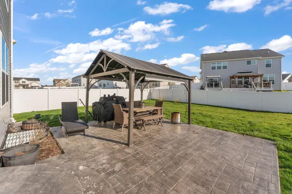 a house view with a garden space