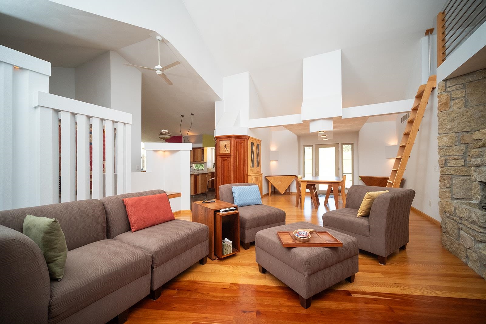 7822 Burr Oak Road Roscoe, IL 61073 - Photo 25 of 53 a living room with furniture and a fireplace