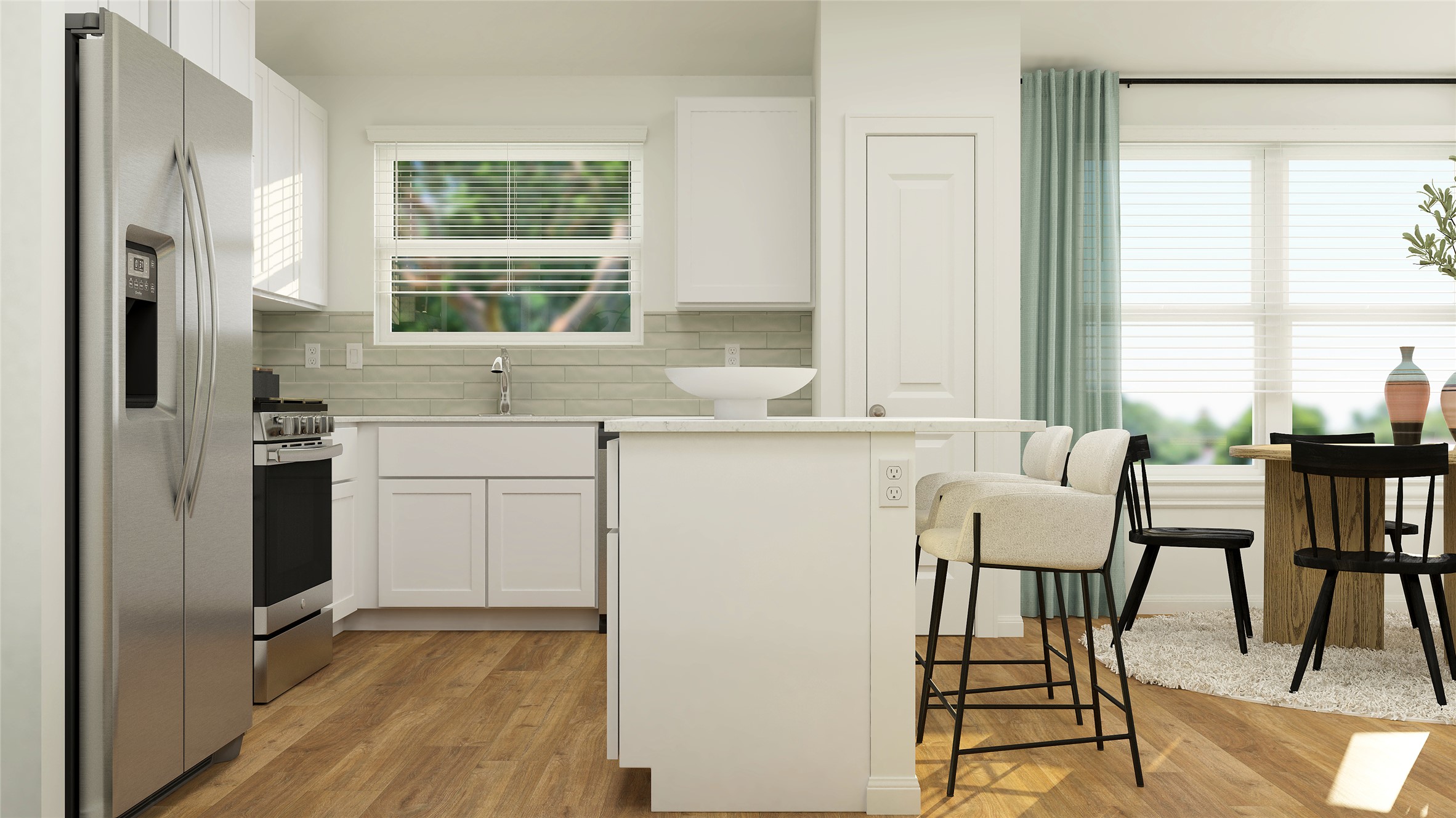 501 Sormonne Loop Kyle, TX 78640 - Photo 13 of 23 a kitchen with a stove a sink and a refrigerator