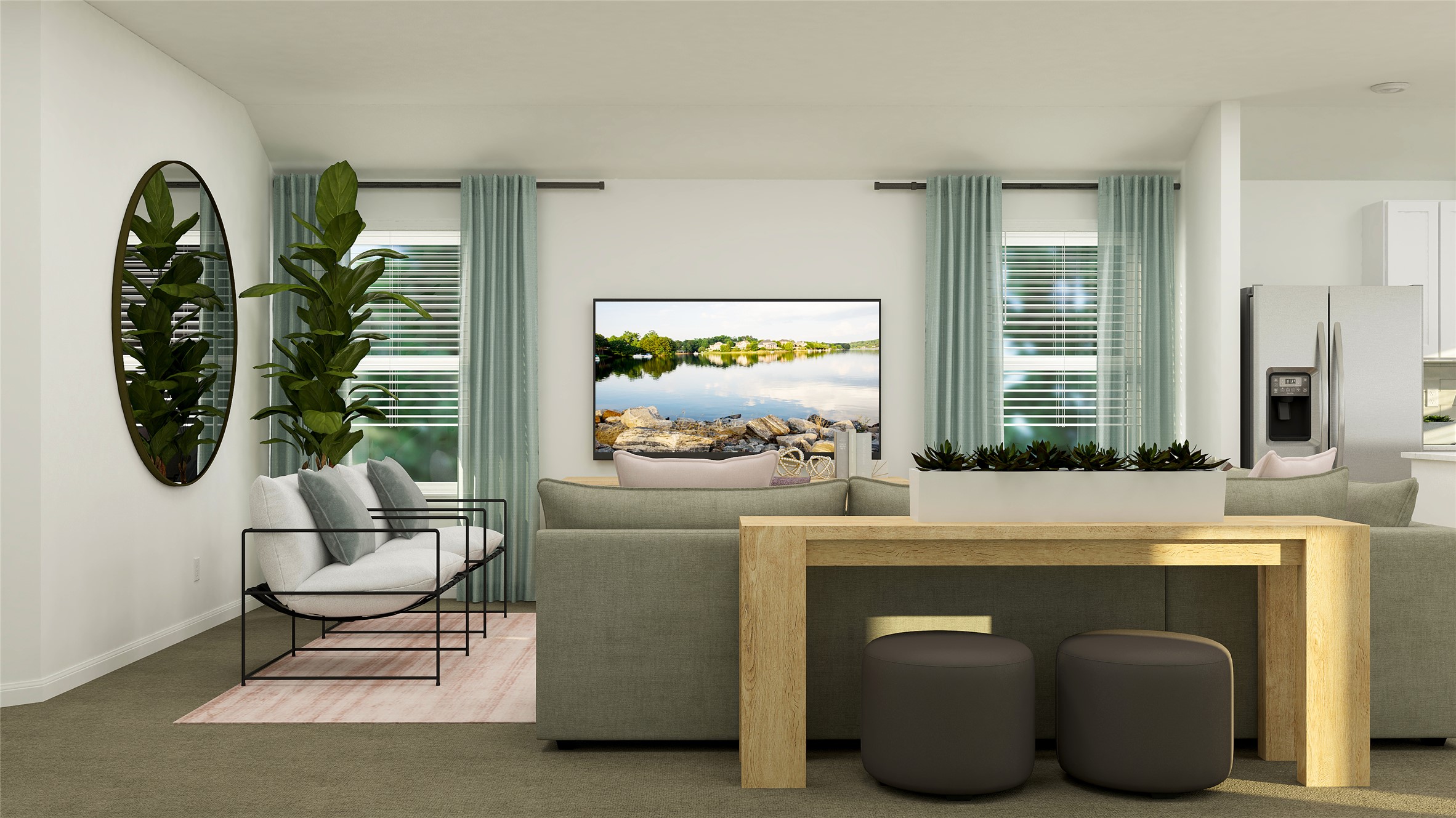 501 Sormonne Loop Kyle, TX 78640 - Photo 16 of 23 a living room with furniture and a large window