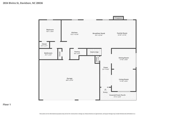 $530,000 | 2834 Bivins Street, Davidson, NC 28036
