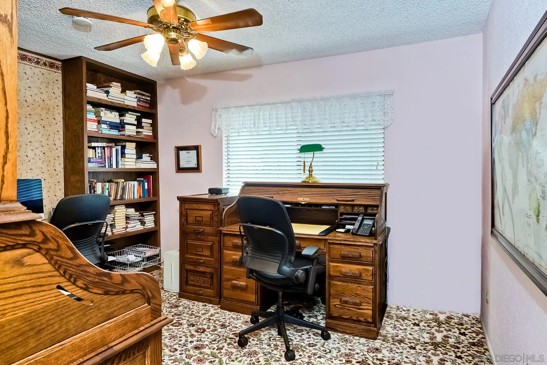 1828 Pine View Road Alpine, CA 91901 - Photo 29 of 53 a view of a workspace with furniture and a window
