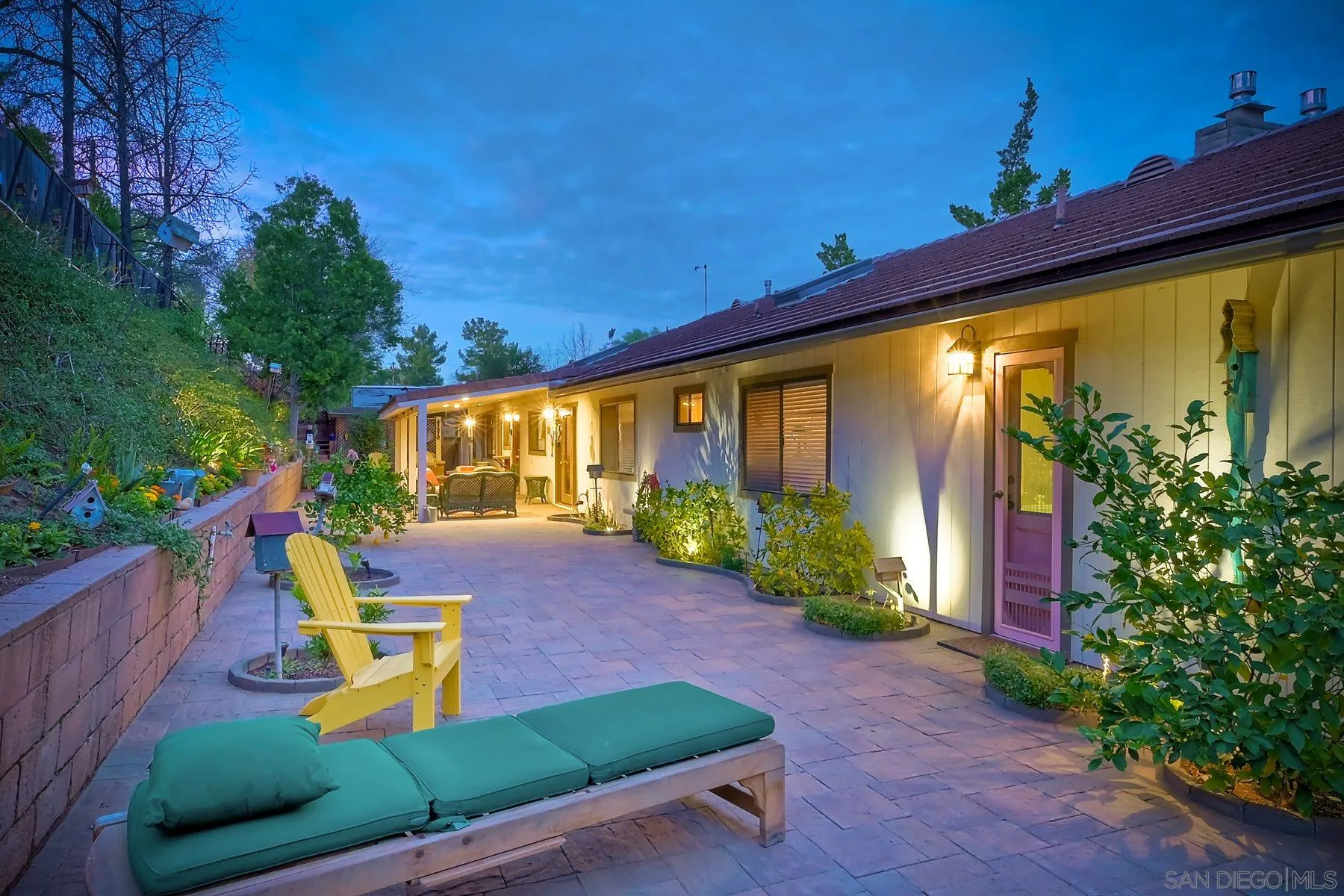 1828 Pine View Road Alpine, CA 91901 - Photo 35 of 53 a view of a house with backyard porch and sitting area