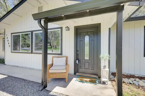 a view of a entryway door of the house